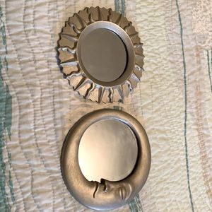 Sun & moon wall mirrors